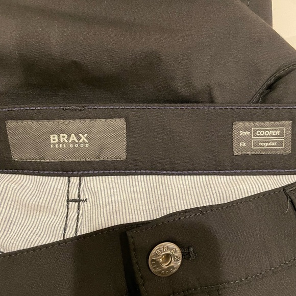 Brax Feel Good Black Virgin Wool Fancy Style Cooper Regular Fit Men’s Size 40x32 - Picture 5 of 8
